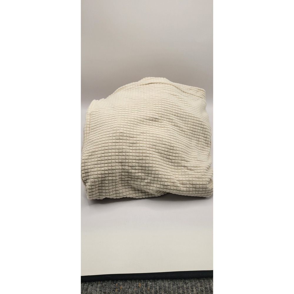 Subrtex Stretch Sofa 3 Pc Seat Slipcover Cream Textured Waffle Weave Cover